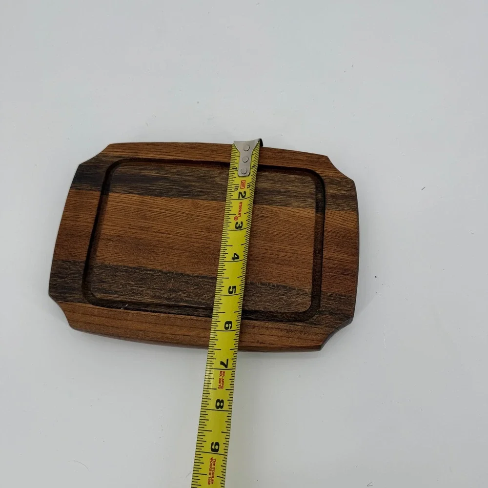 Vintage Rossini Japan Domed Cheese Server Hardwood Base Mid Century 97-234